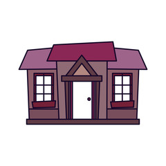 house facade architecture cartoon icon