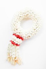 Thai beautiful garland made from fresh jasmine and rose