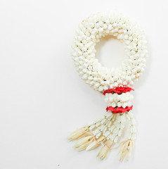 Thai beautiful garland made from fresh jasmine and rose