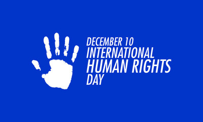 Vector illustration on the theme of International Human Rights Day on December 10th.