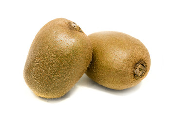 Fresh Kiwi fruit isolated on white background