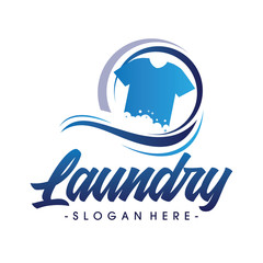Laundry Logo, Dry Cleaning Logo, Creative laundry logo Vector
