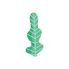 green leaf foliage nature ecology icon