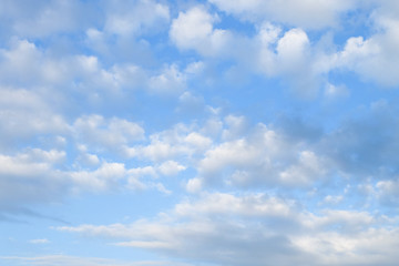 Cloudy blue sky for background