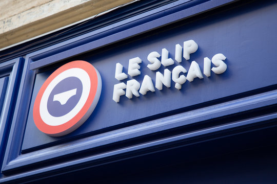 Le Slip Francais sign shop made in France company means french male underwear store logo