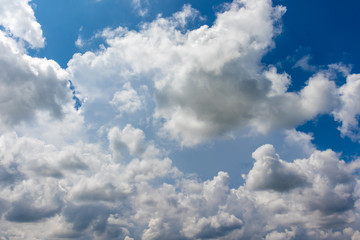 blue sky with white clouds
