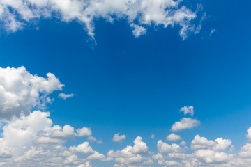 blue sky and clouds