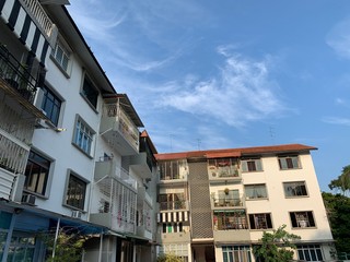 Naklejka premium Walk up apartments in SIngapore