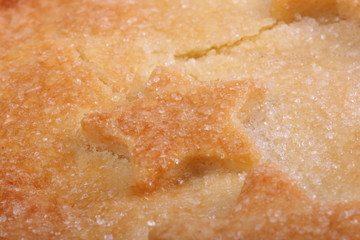 New Year Apple Pie On White Background