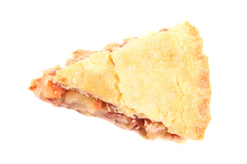 New Year Apple Pie On White Background