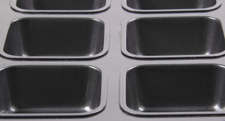 Baking tray for bakery isolated on white