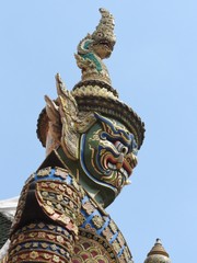 Giant in Thai temple,Wat Pra Kaew