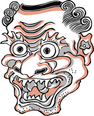 浮世絵　お面　その2