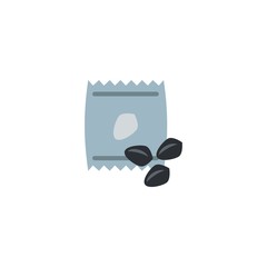 seeds creative icon. flat simple illustration. From gardening icons collection. Isolated seeds sign on white background