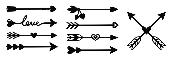 arrow decoration set. 