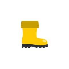 Rubber boots creative icon. flat simple illustration. From gardening icons collection. Isolated Rubber boots sign on white background