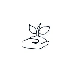 Gardening creative icon. line simple illustration. From gardening icons collection. Isolated Gardening sign on white background