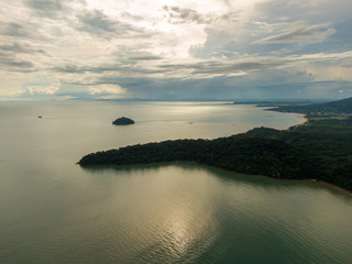 Beautiful aerial view of Playa Bonita  Panama