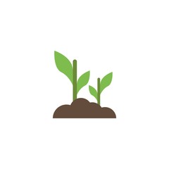 Plant creative icon. flat simple illustration. From gardening icons collection. Isolated Plant sign on white background