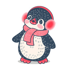  funny cartoon penguin
