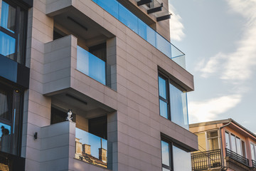 Modern urban architecture building apartment