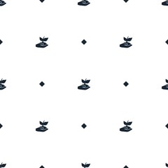 Gardening filled element background. gardening theme, with dots seamless pattern. Simple and modern Gardening creative wallpaper.