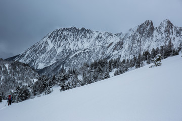 Winter in Aigüestortes and Sant Maurici National Park, Pyrenees, Spain
