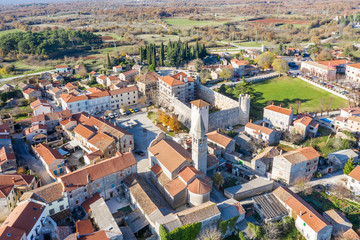Fototapeta na wymiar An aerial view of Svetvinčenat, Istria, Croatia