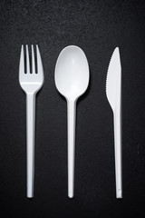 Disposable plastic cutlery