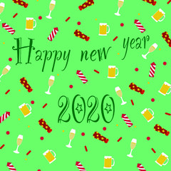 New year pattern background 