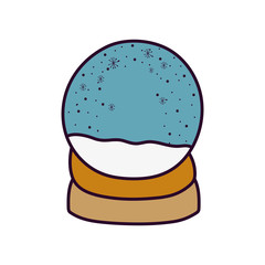 merry christmas celebration snowglobe snow decoration