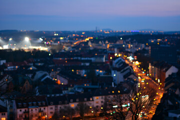 Fototapeta na wymiar Kassel am Abend