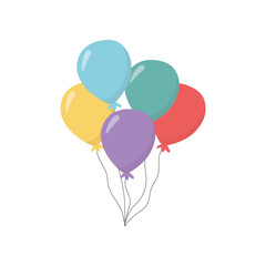 Isolated balloons icon vector design © Stockgiu
