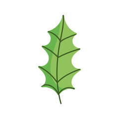 leaf foliage nature icon on white background