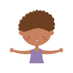 Isolated boy cartoon vector design