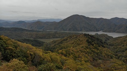Fototapeta na wymiar Autumn view of mountains