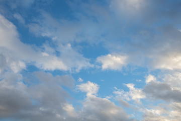 blue sky with clouds