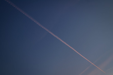 contrail in the sky