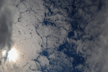 blue sky with clouds