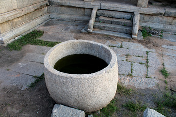 Stone Water Tank in Hampi Temple