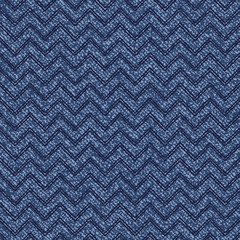 Jeans Washed Indigo Striped Shirt background. Denim Seamless Vector Textile Pattern. Blue Jeans Cloth with Chevron Stripes Repeating Pattern Tile. Men's Fashion Fabric Background