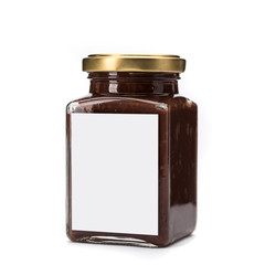 An Urbech nut organic dessert in a glass can