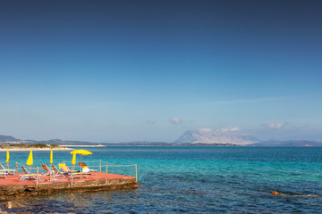 Mediterranean sea next to San Teodoro village, Sardinia, Italy.