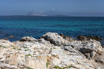 Mediterranean sea next to San Teodoro village, Sardinia, Italy.