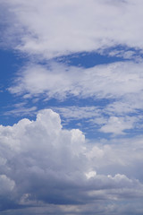 Blue sky with clouds