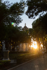 Sonnenuntergang in Puebla