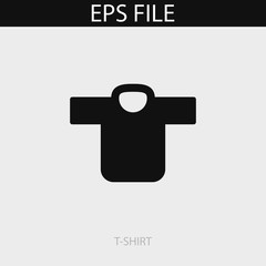 T-shirt icon. EPS vector file