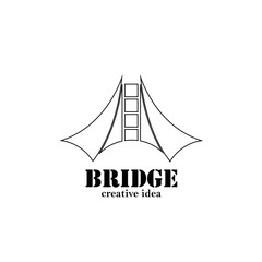  Bridge Concept Logo Design Template