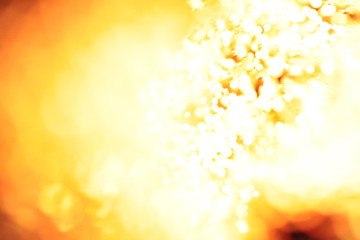 colorful glowing lights and light dots with bokeh close-up