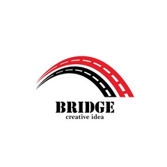  Bridge Concept Logo Design Template